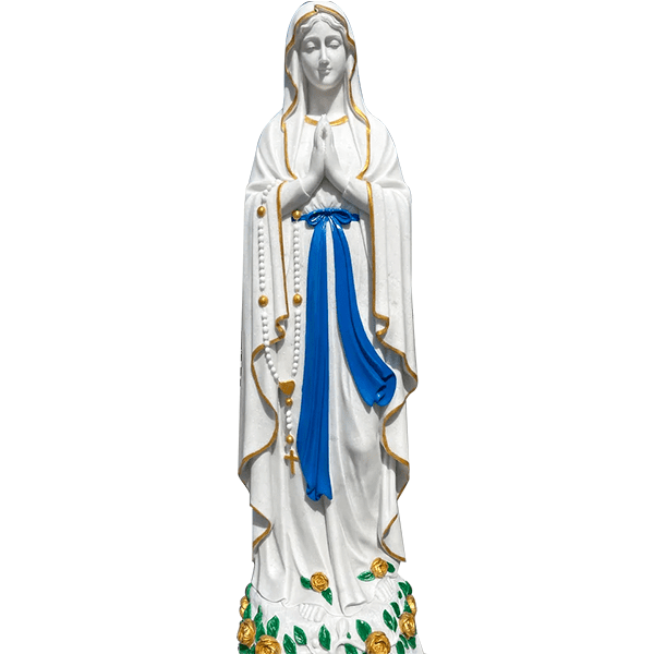 Outdoor Catholic Our Lady of Lourdes Statue