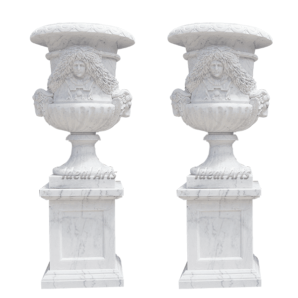 Marble Flower Pots for Garden Decoration