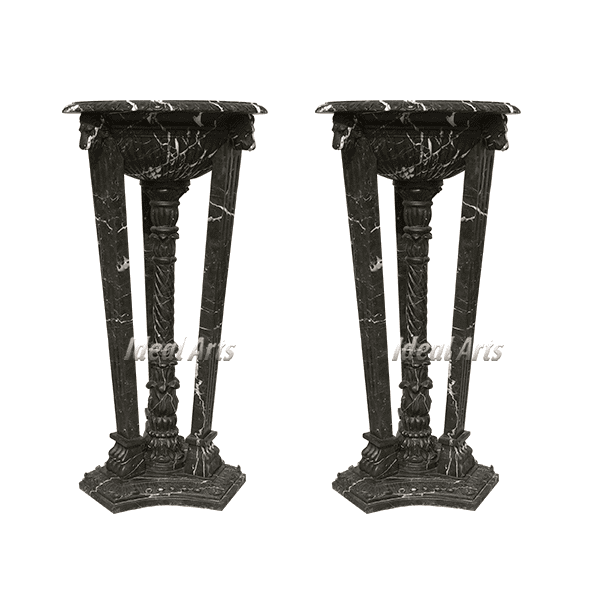 Black Marble Planter
