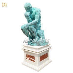 the thinker bronze sculpture