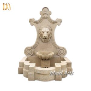 lion head wall fountain outdoor